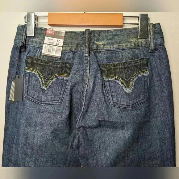 NWT !! DIESEL CHERONE Size 28X32 Low rise straight leg Y2K, 2000 Style - Picture 6 of 13